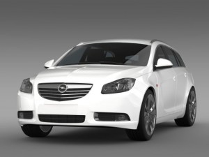 opel insignia sports tourer 2013 3D Модель
