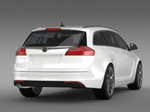 opel insignia sports tourer 2013 3D Модель