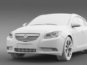 opel insignia sports tourer 2013 3D Model