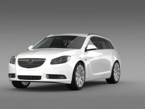opel insignia turbo 4x4 sports tourer 2013 3D Model