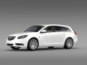 opel insignia turbo 4x4 sports tourer 2013 3D Model