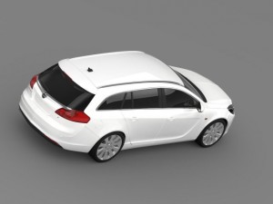 opel insignia turbo 4x4 sports tourer 2013 Modello 3D