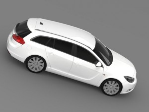 opel insignia turbo 4x4 sports tourer 2013 Modello 3D