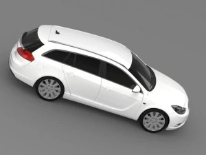 opel insignia turbo 4x4 sports tourer 2013 3D Model
