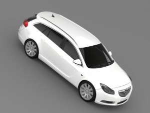 opel insignia turbo 4x4 sports tourer 2013 Modello 3D