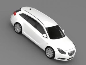 opel insignia turbo 4x4 sports tourer 2013 3D Model