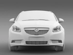opel insignia turbo 4x4 sports tourer 2013 3D Model