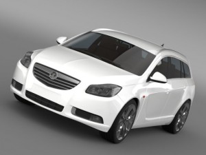 vauxhall insignia 4x4 biturbo sports tourer 2013 Model 3D