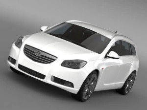 vauxhall insignia 4x4 biturbo sports tourer 2013 3D Модель