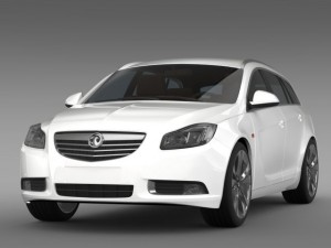 vauxhall insignia 4x4 biturbo sports tourer 2013 Model 3D