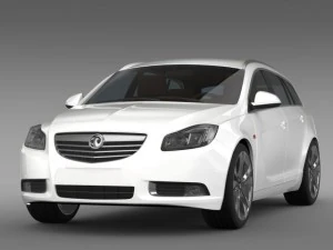 vauxhall insignia 4x4 biturbo sports tourer 2013 Modèle 3D