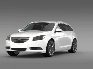 vauxhall insignia 4x4 biturbo sports tourer 2013 Modèle 3D