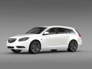 vauxhall insignia 4x4 biturbo sports tourer 2013 Modèle 3D