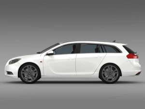 vauxhall insignia 4x4 biturbo sports tourer 2013 Modèle 3D