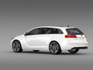 vauxhall insignia 4x4 biturbo sports tourer 2013 Model 3D