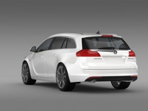 vauxhall insignia 4x4 biturbo sports tourer 2013 Model 3D