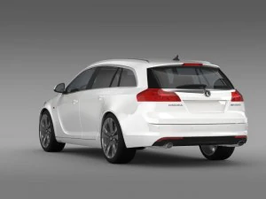vauxhall insignia 4x4 biturbo sports tourer 2013 Modèle 3D