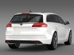 vauxhall insignia 4x4 biturbo sports tourer 2013 Modèle 3D