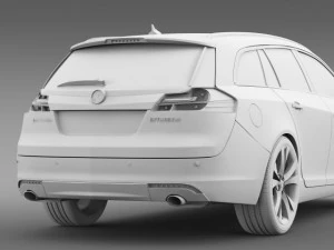 vauxhall insignia 4x4 biturbo sports tourer 2013 Modèle 3D