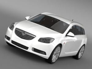 vauxhall insignia 4x4 sports tourer 2013 3D Model