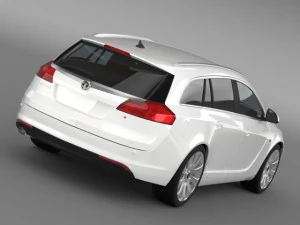 vauxhall insignia 4x4 sports tourer 2013 3D Model