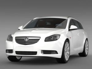 vauxhall insignia 4x4 sports tourer 2013 3D Model