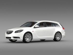 vauxhall insignia 4x4 sports tourer 2013 3D 模型