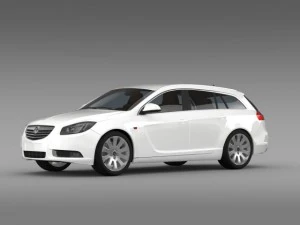 vauxhall insignia 4x4 sports tourer 2013 3D Model