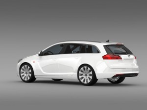 vauxhall insignia 4x4 sports tourer 2013 3D 模型