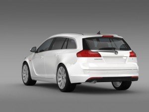 vauxhall insignia 4x4 sports tourer 2013 3D 模型