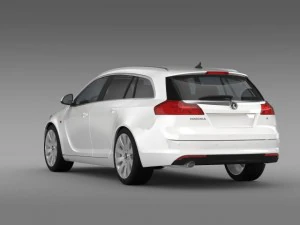 vauxhall insignia 4x4 sports tourer 2013 3D Model