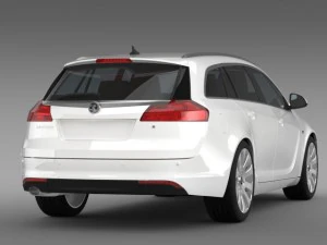 vauxhall insignia 4x4 sports tourer 2013 3D Model