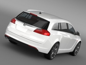 vauxhall insignia sports tourer 2013 Modelo 3D