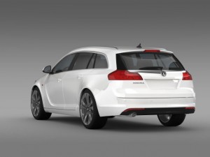 vauxhall insignia sports tourer 2013 Modelo 3D