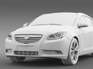 vauxhall insignia sports tourer 2013 Modelo 3D