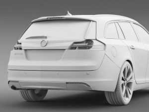 vauxhall insignia sports tourer 2013 Modelo 3D