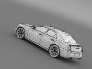 chrysler 300 srt8 2012 Modelo 3D
