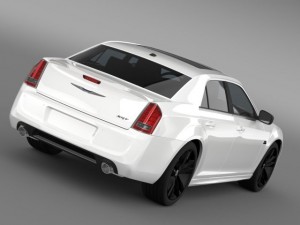 chrysler 300 srt8 satin vapor lx2 2014 3D 模型