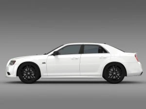 chrysler 300 srt8 satin vapor lx2 2014 3D Model