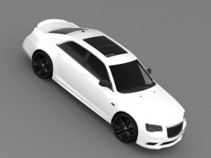 chrysler 300 srt8 satin vapor lx2 2014 3D 模型