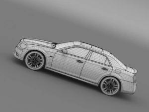 chrysler 300 srt8 satin vapor lx2 2014 3D Model