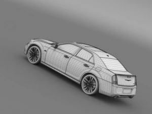 chrysler 300 srt8 satin vapor lx2 2014 3D Model