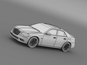 chrysler 300 srt8 core 2013 3D Модель