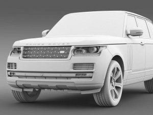 range rover svautobiography l405 2016 3D 模型