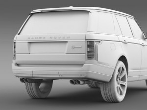 range rover svautobiography l405 2016 3D 模型