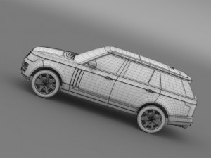 range rover svautobiography l405 2016 3D 模型