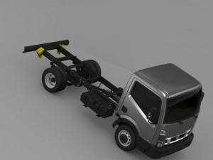 nissan nt400 cabstar 2014 chassi 3Dモデル
