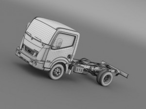 nissan nt400 cabstar 2014 chassi 3Dモデル