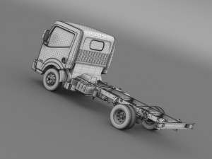 nissan nt400 cabstar 2014 chassi 3Dモデル