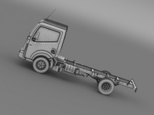renault maxity 2013 chassi Model 3D